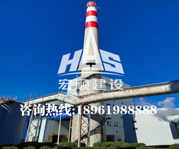 100米水泥煙囪新建